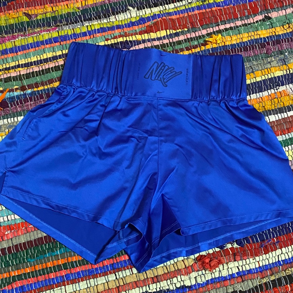 Nike Women's Vibrant Blue Athletic Shorts
